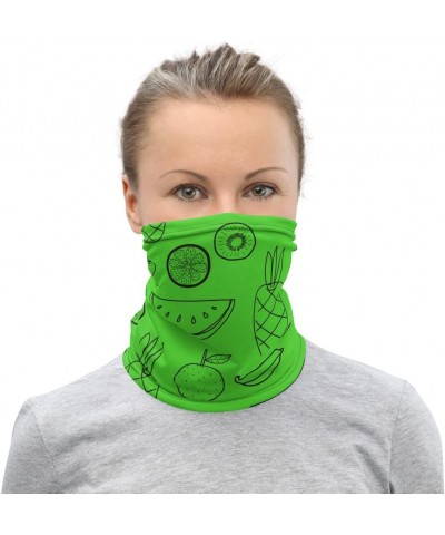 Minimalist Fruits Neck Gaiter Face Cover Scarf Stitched Unisex | Breathable Fabric | Stretch Fabric $15.07 Scarves