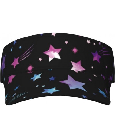 Sun Visor Hats Sport Sun Visor Caps Adjustable Sun Protection Visors for Women Men, Space Galaxy Pattern $9.65 Visors