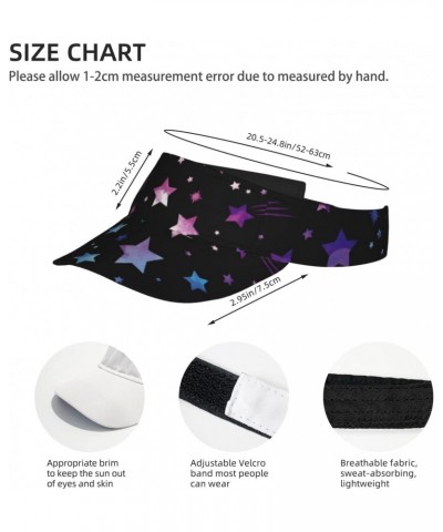 Sun Visor Hats Sport Sun Visor Caps Adjustable Sun Protection Visors for Women Men, Space Galaxy Pattern $9.65 Visors