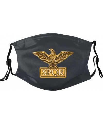 Gold Roman Imperial Eagle SPQR Mask Protect Respiratory System Breathe with Peace of Mind $12.99 Balaclavas