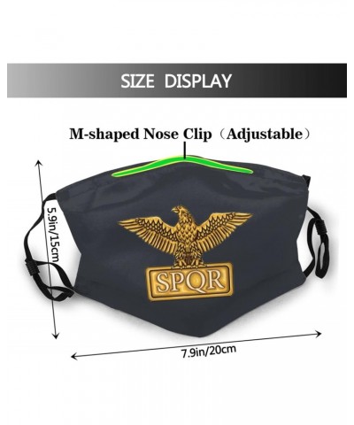 Gold Roman Imperial Eagle SPQR Mask Protect Respiratory System Breathe with Peace of Mind $12.99 Balaclavas