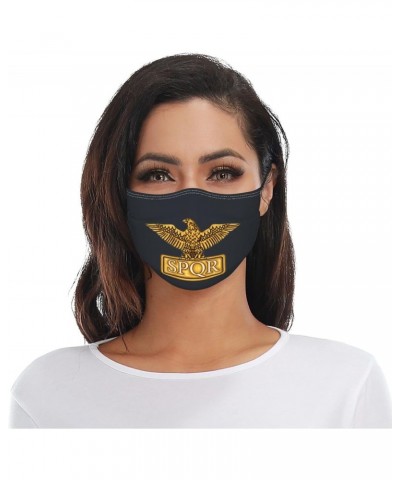 Gold Roman Imperial Eagle SPQR Mask Protect Respiratory System Breathe with Peace of Mind $12.99 Balaclavas