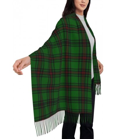 Large Scarf Plaid Cashmere Feel Shawl Wraps with Tassel Soft Fashion Warm Scarves for Women Scottish Clan Fife District Tarta...