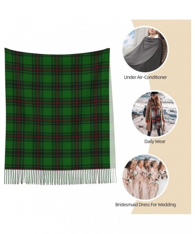 Large Scarf Plaid Cashmere Feel Shawl Wraps with Tassel Soft Fashion Warm Scarves for Women Scottish Clan Fife District Tarta...