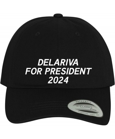 Delariva for President 2024 - Comfortable Dad Hat Baseball Cap Black $13.36 Baseball Caps