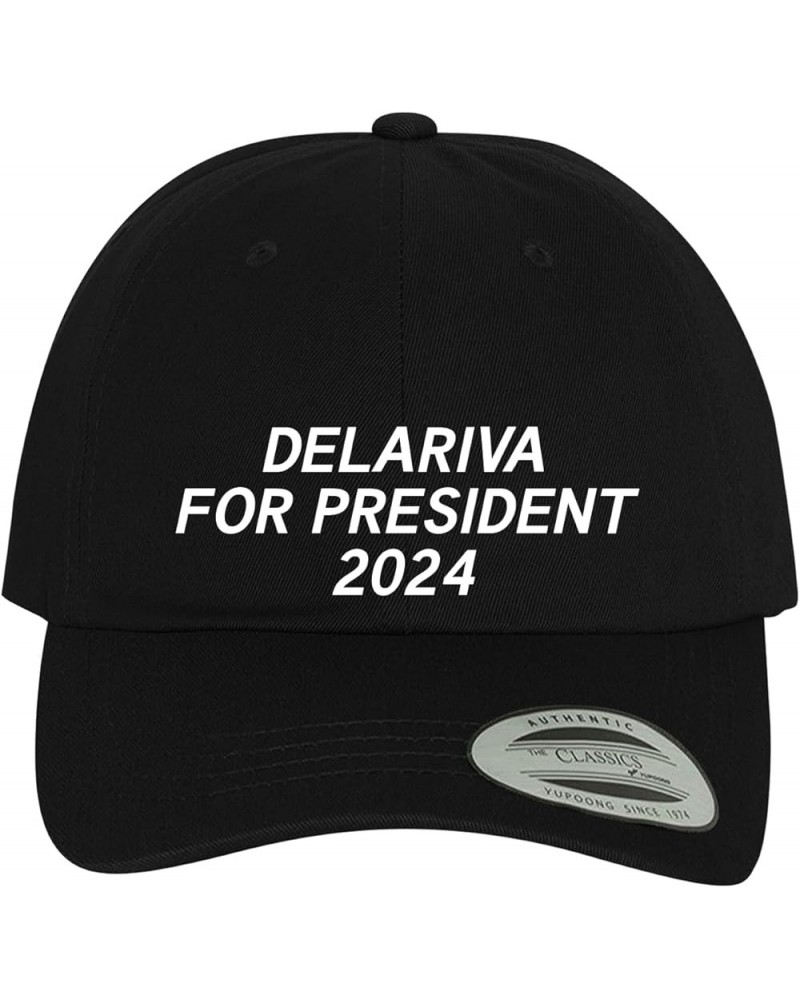 Delariva for President 2024 - Comfortable Dad Hat Baseball Cap Black $13.36 Baseball Caps