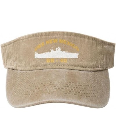 USS New Mexico Bb-40 Flag-Baseball Caps Trucker Hats Denim Hats Cowboy Knit hat Fisherman's hat Natural $15.72 Baseball Caps