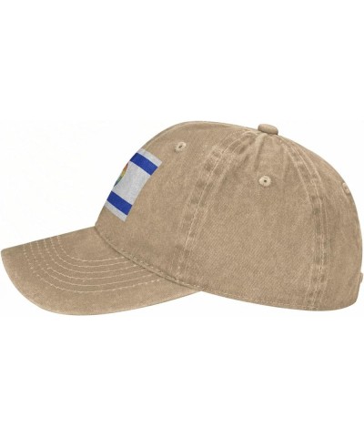 Unisex Baseball Caps Adjustable Israel Flag Support Israel Peace Washed Denim Original Dad Hat Natural $11.07 Baseball Caps