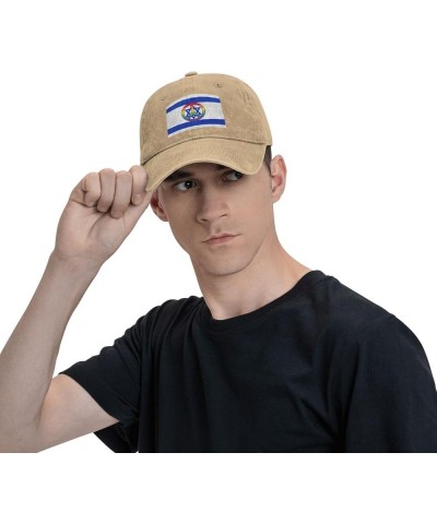 Unisex Baseball Caps Adjustable Israel Flag Support Israel Peace Washed Denim Original Dad Hat Natural $11.07 Baseball Caps