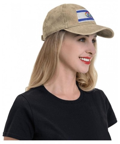 Unisex Baseball Caps Adjustable Israel Flag Support Israel Peace Washed Denim Original Dad Hat Natural $11.07 Baseball Caps