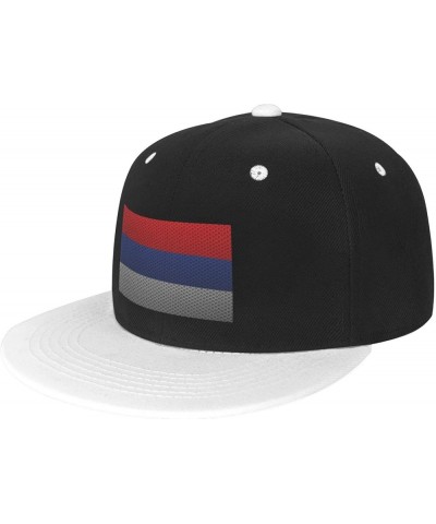 Flag of The Republika Srpska Baseball Cap for Men Women Snapback Hat Adjustable Flat Bill Hats White $11.37 Baseball Caps