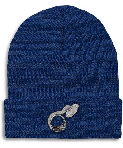 Custom Beanies for Men Sousaphone Music A Embroidery Winter Hats for Women Acrylic Skull Cap 1 Size Heather Royal Blue Design...