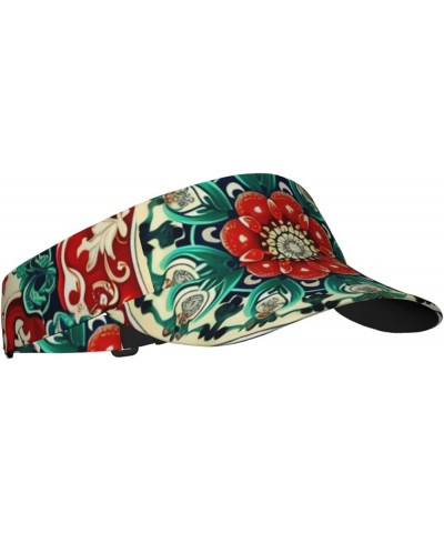 Marble Sports Sun Visor for Women Men, Adjustable Sun Hat Cap Tennis Visor for Beach Pool Golf Outdoor Travel Chinese Pattern...