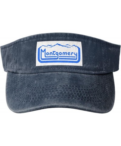 Flag of Montgomery, West Virginia Sun Visor Hats for Women Men Sun Hat Cotton Golf Hat Vintage Baseball Cap Navy Blue $11.58 ...