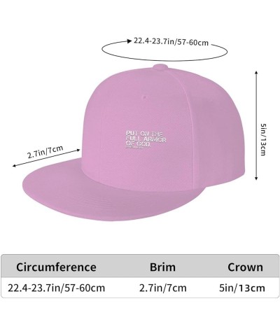 Women's and Men's Baseball Cap Put On The Full Armor of God Christian Religious Low Profile Dad Hat Adjustable,Black Pink $10...