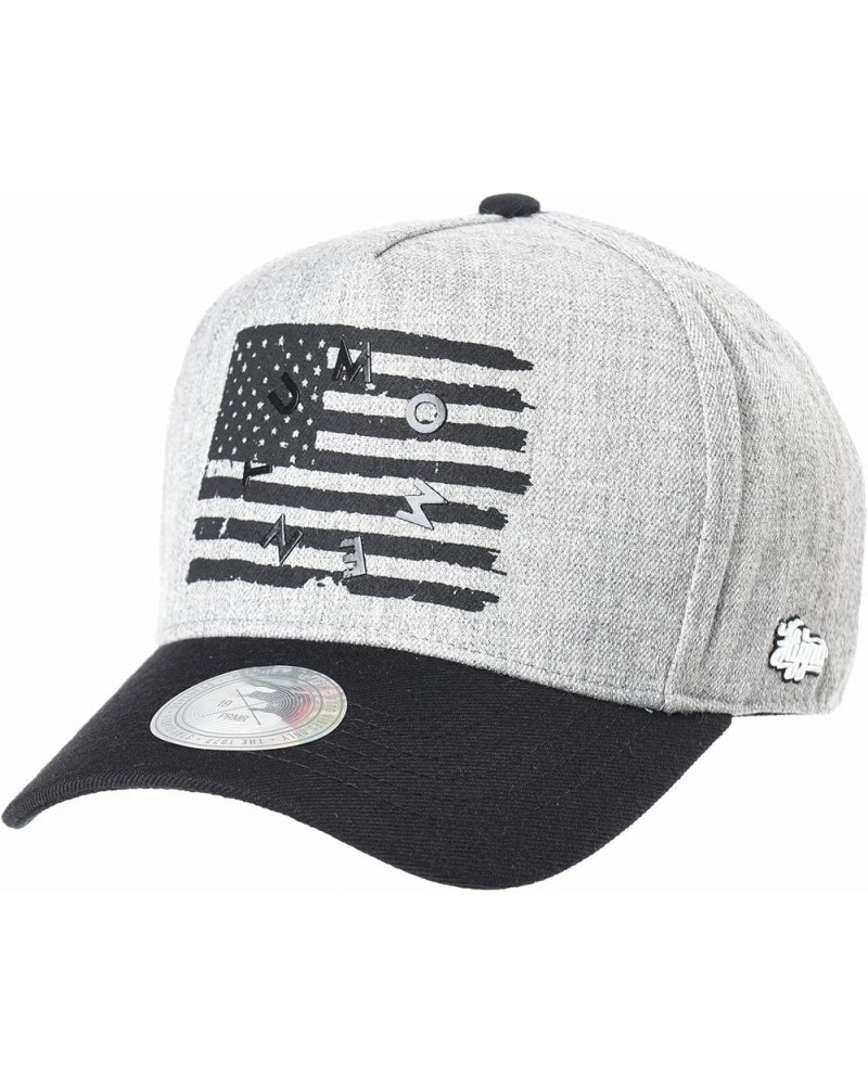 Baseball Cap Star and Stripes American Flag Hat AL1700 Grey $17.31 Baseball Caps