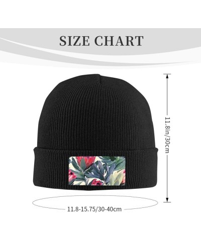 Star Constellation Map Stylish Knit Hat-Soft and Warm Unisex Beanie for Winter,Fashionable Sports Accessory Red Flowers $9.16...