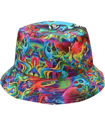 Bucket Hat for Men Women Cute Flower Print Fisherman Hats Reversible Cotton Summer Beach Cap Vacation Headwear 2-purple $8.78...