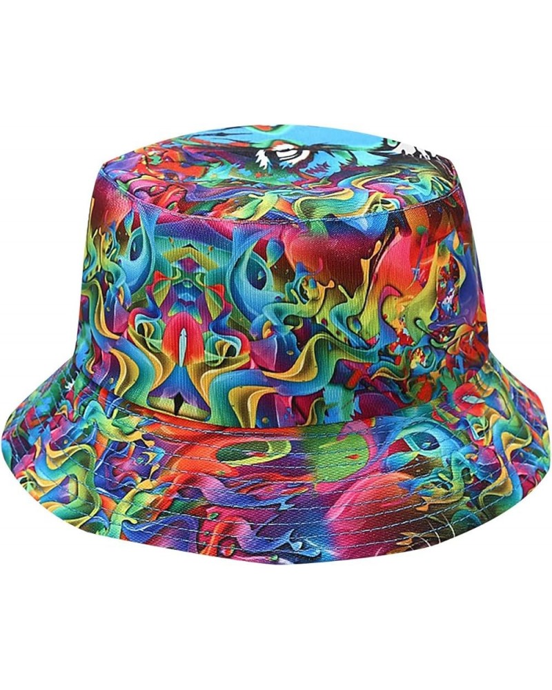 Bucket Hat for Men Women Cute Flower Print Fisherman Hats Reversible Cotton Summer Beach Cap Vacation Headwear 2-purple $8.78...