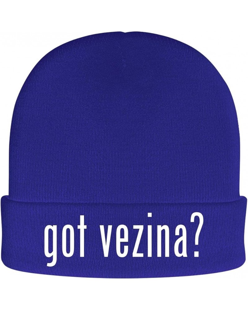 got Vezina? - Soft Adult Beanie Cap Blue $17.83 Skullies & Beanies