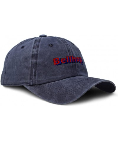 Soft Washed Baseball Cap Bellhop Cotton Dad Hats for Men & Women Navy Design Only $11.88 Baseball Caps