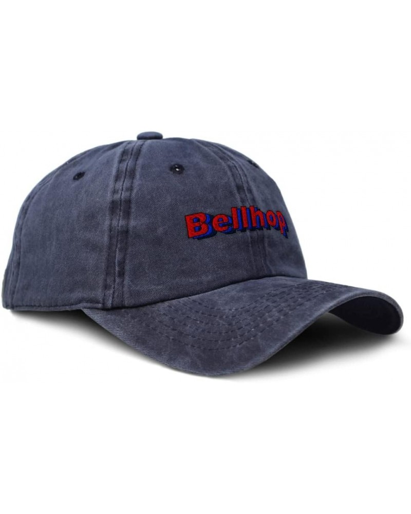 Soft Washed Baseball Cap Bellhop Cotton Dad Hats for Men & Women Navy Design Only $11.88 Baseball Caps