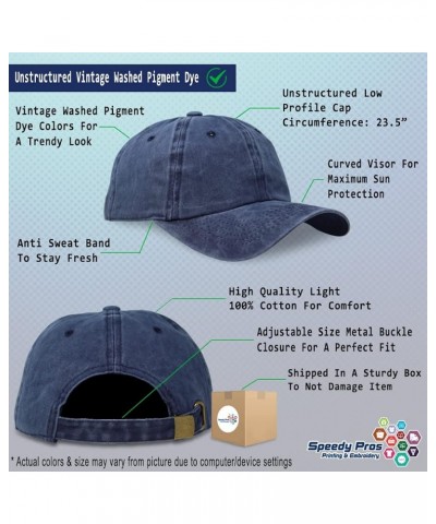 Soft Washed Baseball Cap Bellhop Cotton Dad Hats for Men & Women Navy Design Only $11.88 Baseball Caps