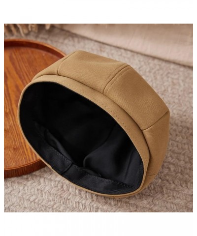 Women Wool Beret Hat Wool French Beret Hat Artist Beret Cap Winter Solid Color Hat for Women Girls Black $18.82 Berets