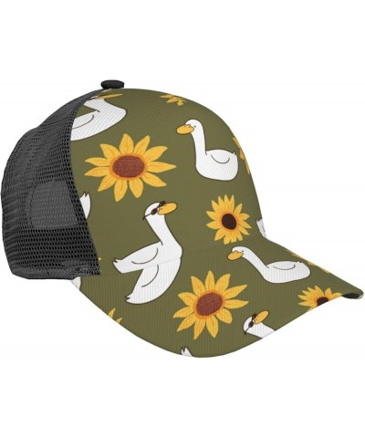 Sunflowers Curved Brim Mesh Baseball Cap Casual Sun Hat All Seasons for Unisex Sunflowers16 $9.27 Baseball Caps