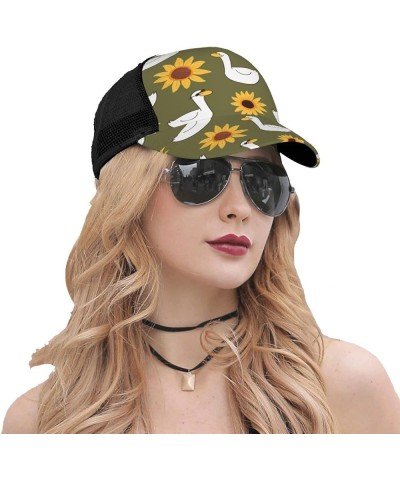 Sunflowers Curved Brim Mesh Baseball Cap Casual Sun Hat All Seasons for Unisex Sunflowers16 $9.27 Baseball Caps