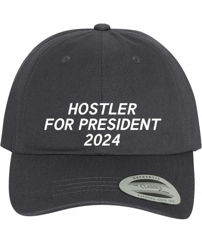 Hostler for President 2024 - Comfortable Dad Hat Baseball Cap Dark Grey $17.92 Baseball Caps