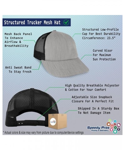 Custom Trucker Hat Baseball Cap Substitute Teacher Education Cotton School Dad Hats for Men & Women Heather Gray Black Design...