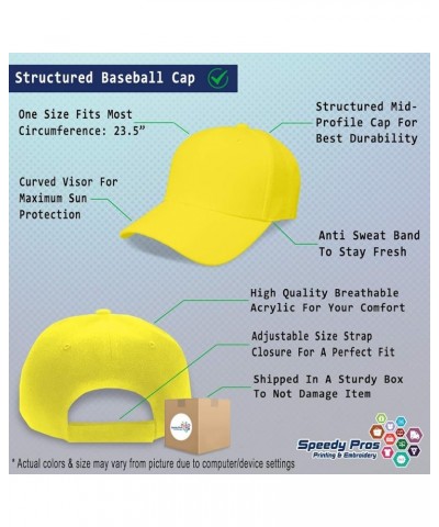 Custom Baseball Cap Ram Face Embroidery Acrylic Dad Hats for Men & Women Yellow Design Only $12.74 Baseball Caps