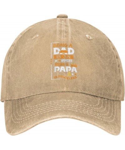 Caps Being A Dad an Honor Being Papa is Priceless Hat Women Cool Womens Hats Natural $9.94 Cowboy Hats