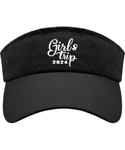 Girl's Trip 2024 Caps Sun Visors for Women Visors Stylish Running Hat Allblack $13.91 Visors