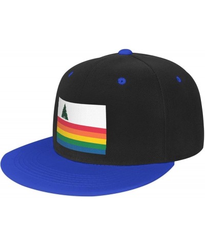 Adjustable Flag of Santa Cruz County, California Snapback Hat for Men Women Baseball Cap Dad Hats Blue $10.07 Baseball Caps