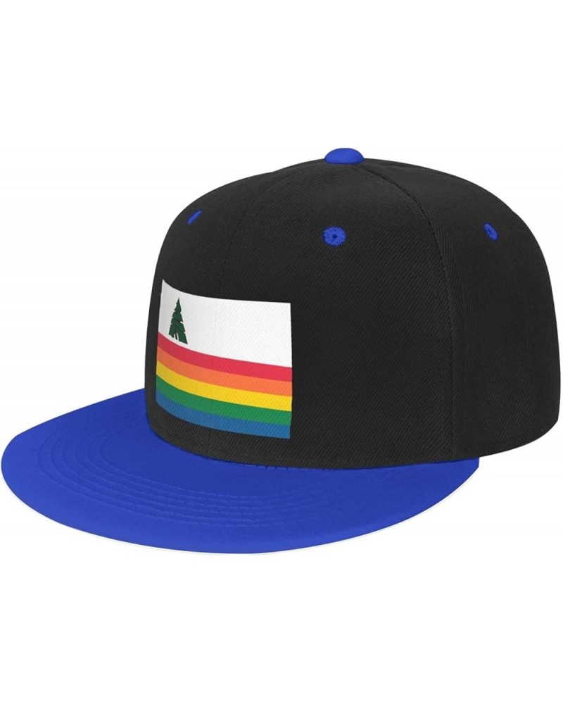 Adjustable Flag of Santa Cruz County, California Snapback Hat for Men Women Baseball Cap Dad Hats Blue $10.07 Baseball Caps