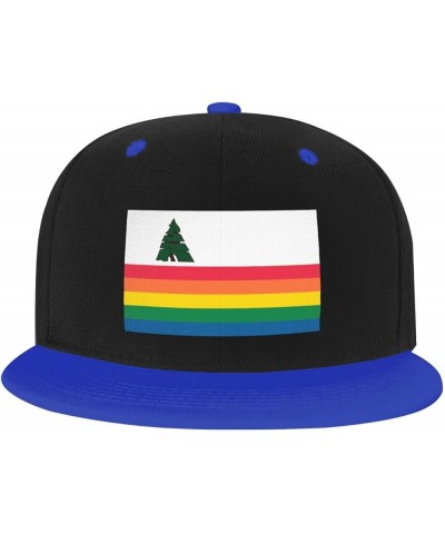 Adjustable Flag of Santa Cruz County, California Snapback Hat for Men Women Baseball Cap Dad Hats Blue $10.07 Baseball Caps