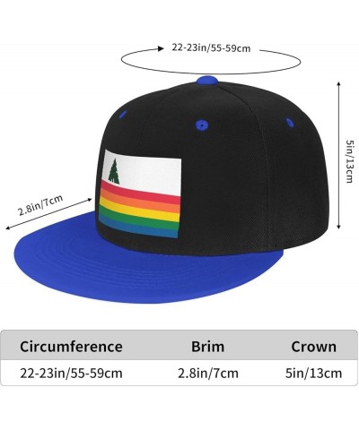 Adjustable Flag of Santa Cruz County, California Snapback Hat for Men Women Baseball Cap Dad Hats Blue $10.07 Baseball Caps