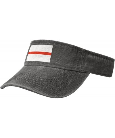 Nurses Thin Red Line Flag Sun Visor Hats for Women Men Adjustable Sports Sun Hats Golf Cap Deep Heather $10.84 Visors