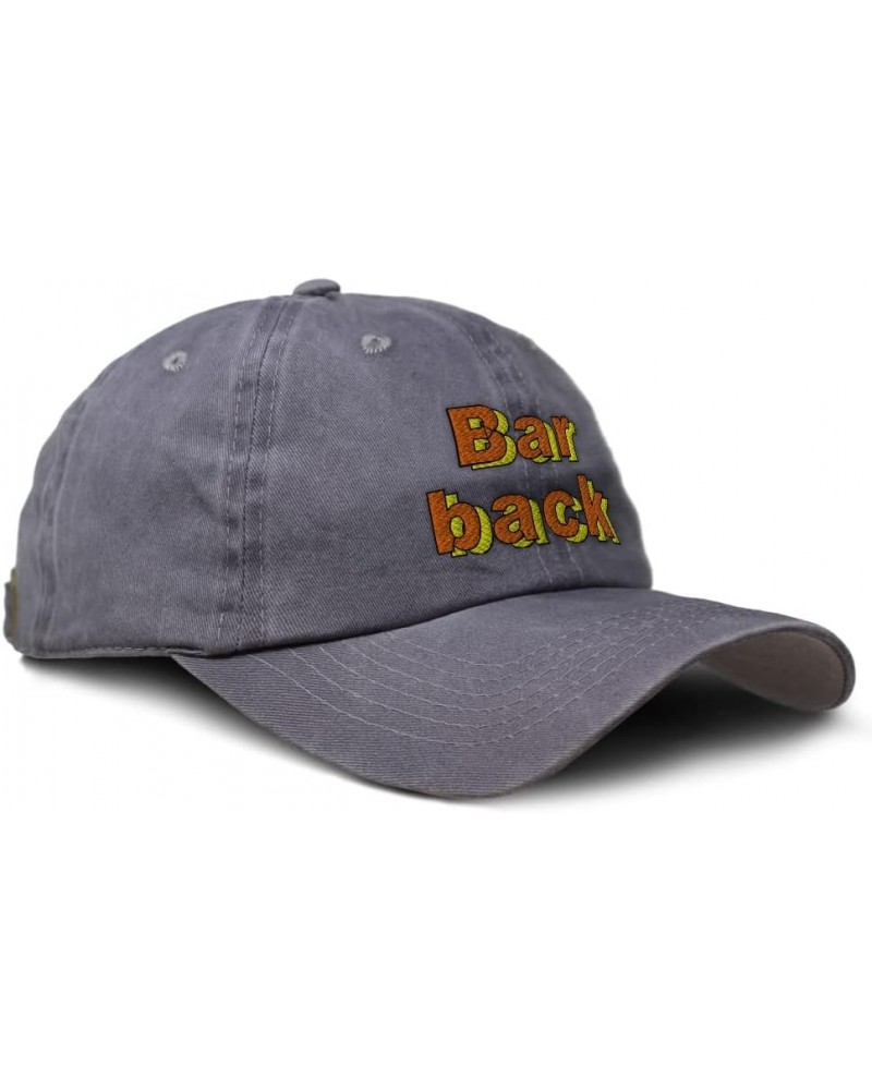 Soft Washed Baseball Cap Bar Back Cotton Dad Hats for Men & Women Grey Design Only $15.38 Baseball Caps