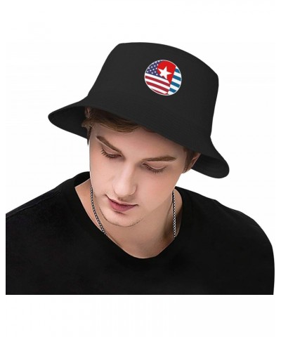 Yin Yang Flag Combination of America and Morning Star Bucket Hat for Men Women Boonie Hat Outdoor Summer Vacation Beach Trave...