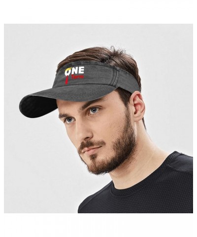 One Term Anti-Trump Funny Political Tee Pro-Biden Supporters Cap Visors for Men Visor Hat with Allblack $11.19 Visors