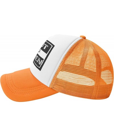 Funny Karen Shut Up Karen Hat Mesh Cap Men Women Black Orange $13.19 Sun Hats