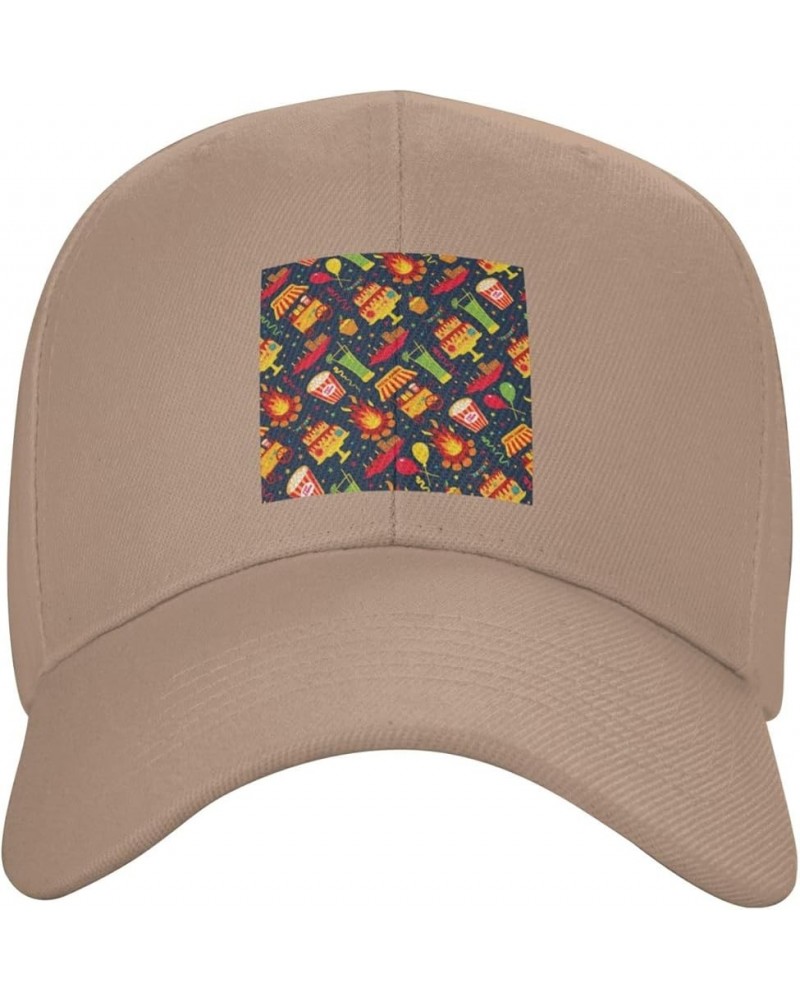 Latin America Village Festival Seamless Pattern Baseball Cap for Men Women Dad Hat Classic Adjustable Golf Hats Natural $8.94...