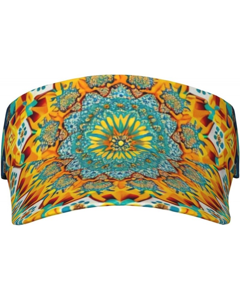 Sport Sun Visor Hats Adjustable Empty Top Baseball Cap Outdoor Patriotic Ball Caps for Women and Men Tie Dye10) $9.52 Visors