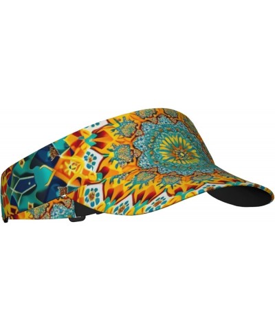 Sport Sun Visor Hats Adjustable Empty Top Baseball Cap Outdoor Patriotic Ball Caps for Women and Men Tie Dye10) $9.52 Visors