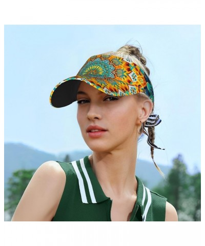 Sport Sun Visor Hats Adjustable Empty Top Baseball Cap Outdoor Patriotic Ball Caps for Women and Men Tie Dye10) $9.52 Visors