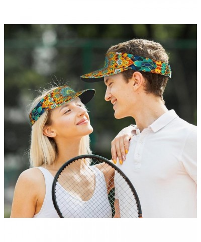 Sport Sun Visor Hats Adjustable Empty Top Baseball Cap Outdoor Patriotic Ball Caps for Women and Men Tie Dye10) $9.52 Visors