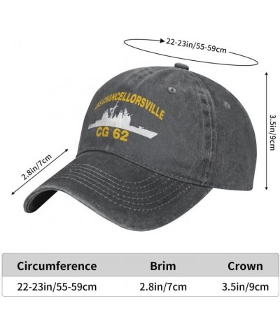 USS Chancellorsville CG 62 Flag Baseball Caps Denim Hats Cowboy Knit hat Fisherman's hat Deep Heather $13.35 Baseball Caps